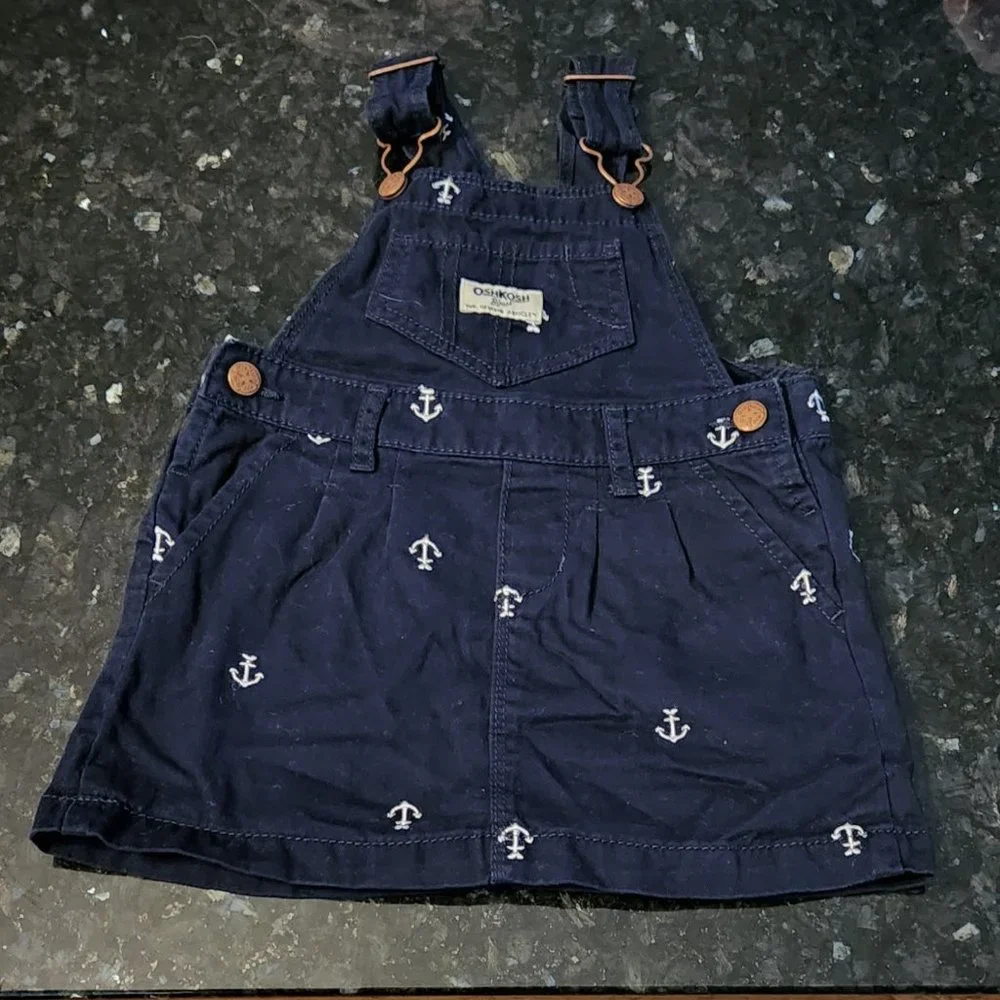 Oshkosh B'gosh nautical jumper skirt. Sz24M EUC